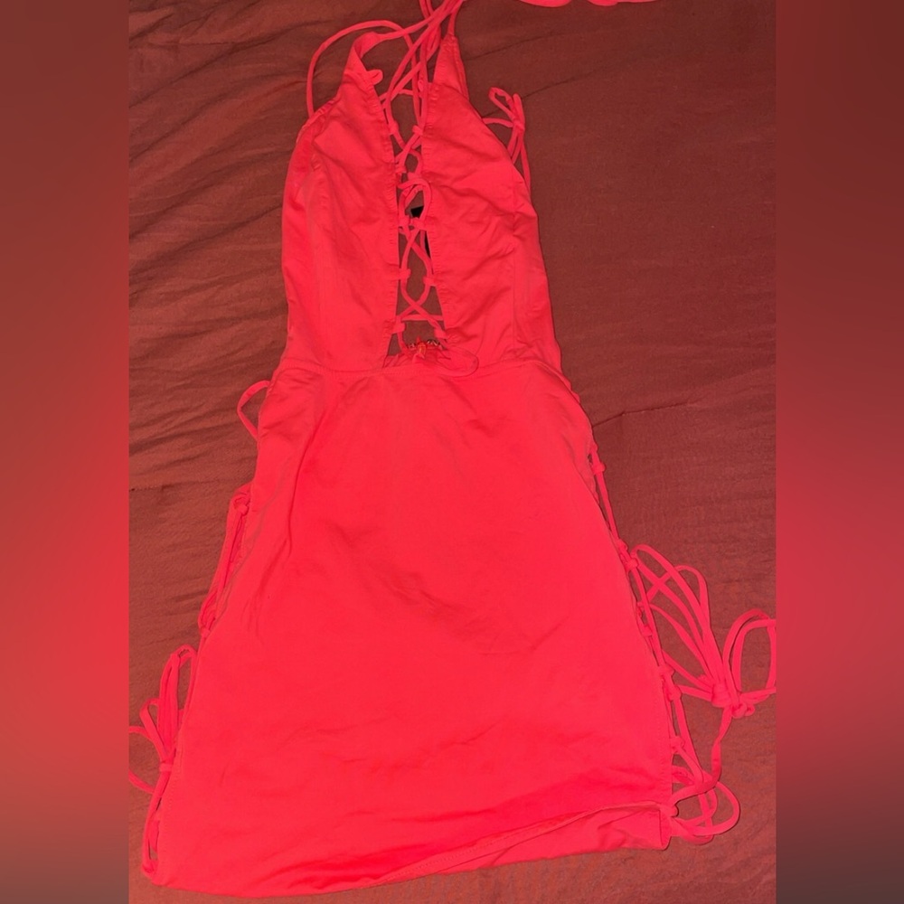 Hot pink dress